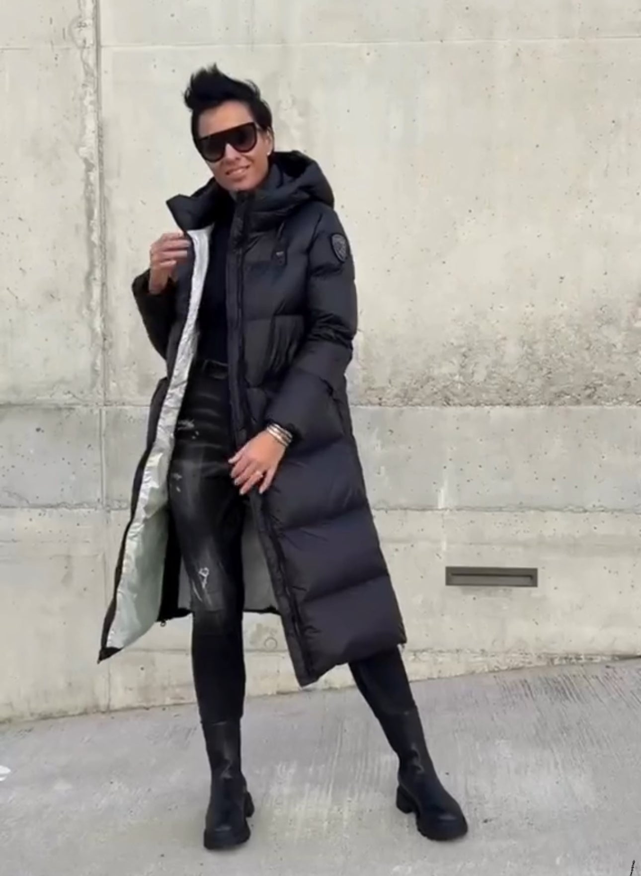 Blauer lungo black