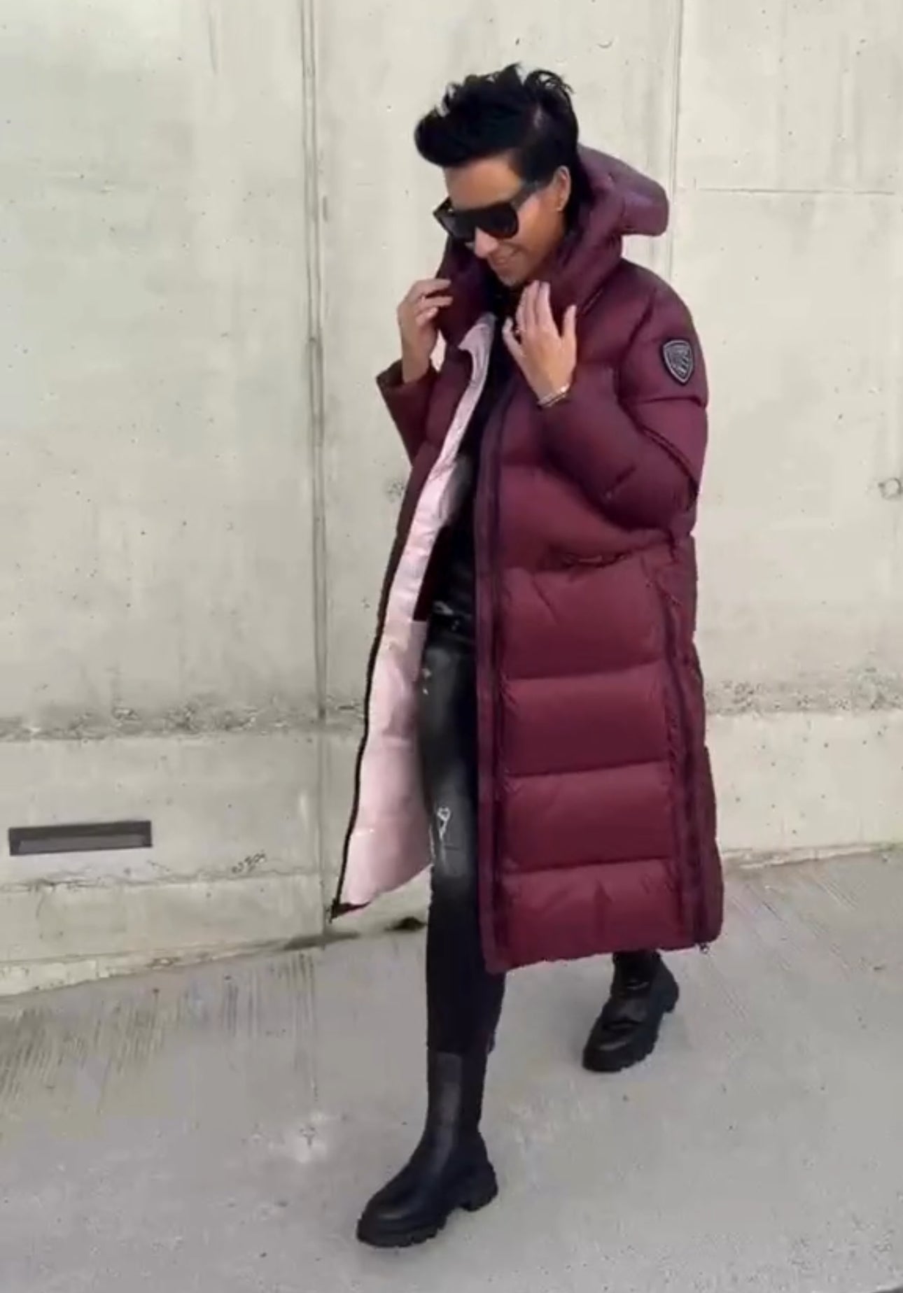 Blauer lungo bordeaux