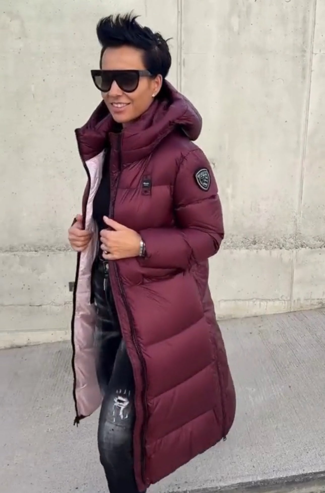 Blauer lungo bordeaux
